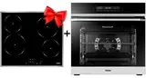 Жиынтық Встраиваемый духовой шкаф Haier HOQ-P16AN5SX + Стеклокерамическая варочная поверхность Haier HHY-C64NFB 