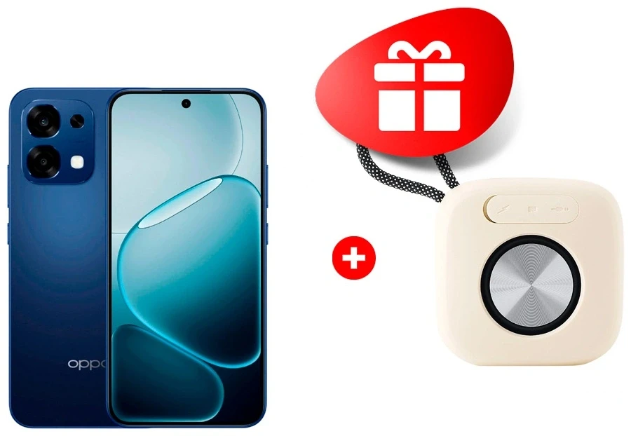 Комплект Беспроводная колонка Oppo с Bluetooth Reno Choice BT60 + Смартфон OPPO A6 Pro 8/256GB Stellar Blue 