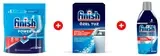 Комплект Таблетки для посудомоечной машины Finish "All in 1 Max" 100 шт. + Соль для посудомоечных машин Finish Calgonit 1,5кг  + Ополаскиватель Finish для посуды в пмм Блеск и Защита 450 мл 