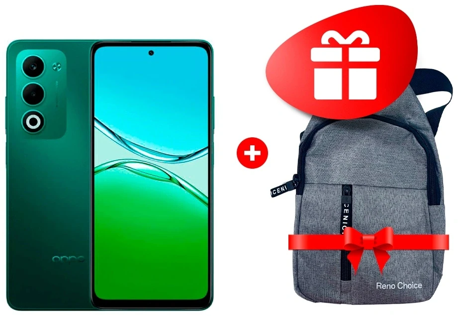 Комплект Смартфон OPPO A5 8/256GB Aurora Green + Сумка Oppo Reno Choice Gray 