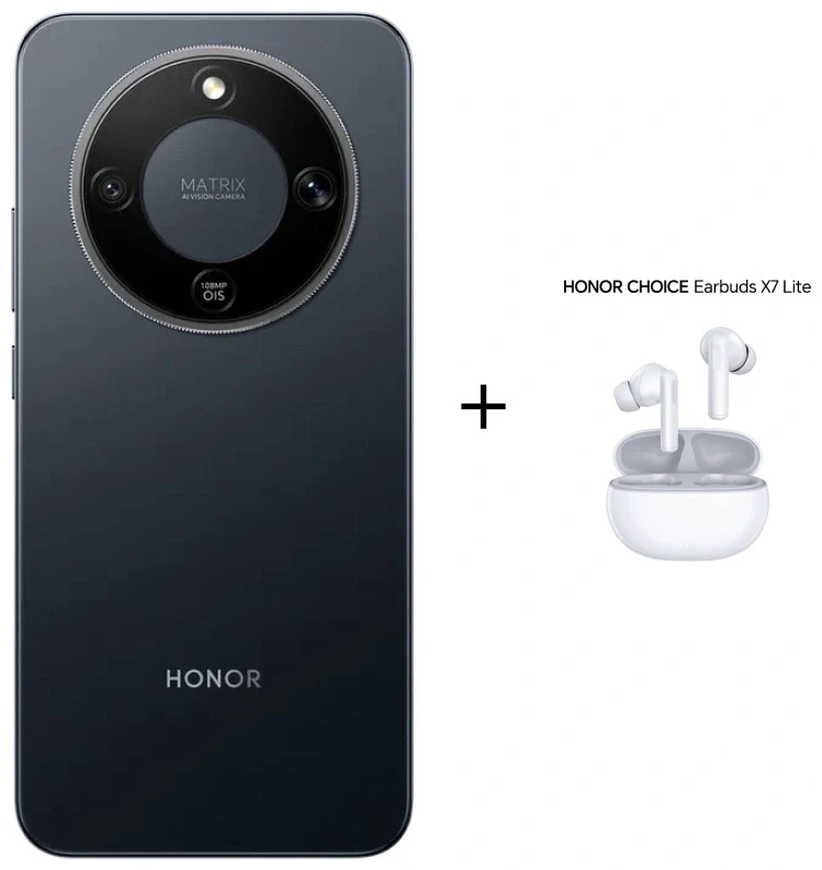 Жиынтық Смартфон Honor X9d 8/256GB Midnight Black + Наушники HONOR TWS СHOICE Earbuds X7 Lite White 