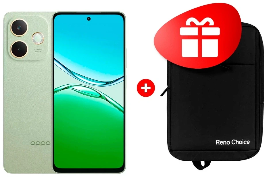 Комплект Смартфон OPPO A5 Pro 8/256GB Olive Green + Рюкзак Oppo Reno Choice Black 
