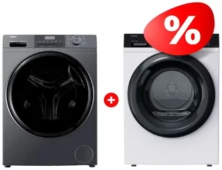 Комплект Стиральная машина Haier HW105-BP14406S + Сушильная машина Haier HD90-A2929A 