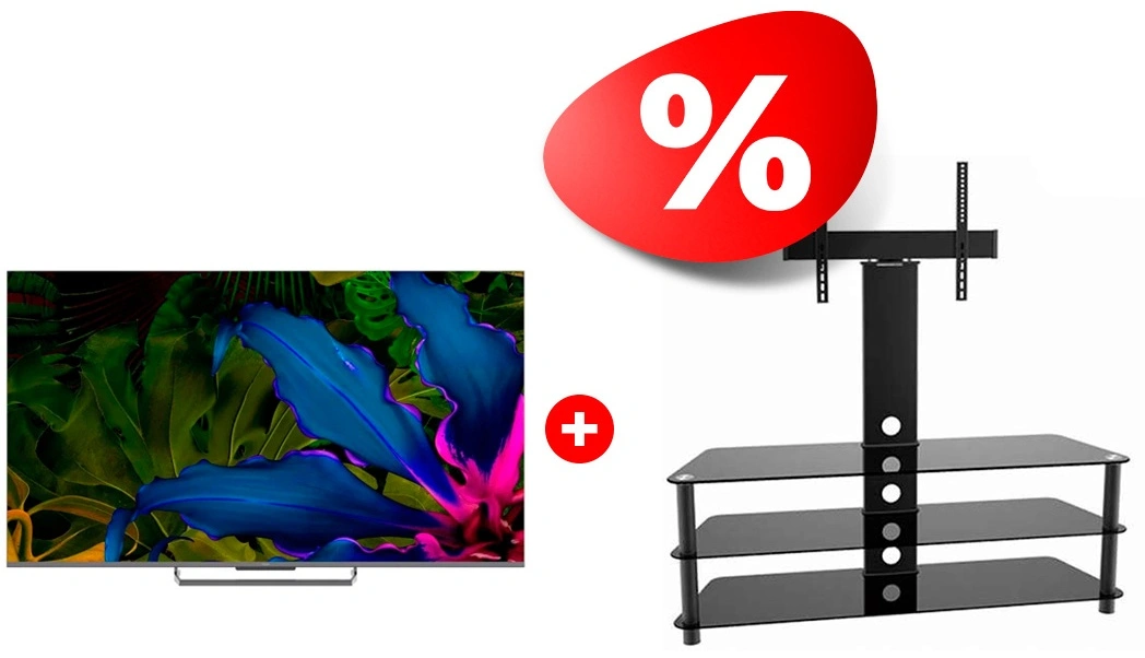 Комплект QLED телевизор Haier 65 S6 + ТВ тумба ARG TP2003L 60″ 