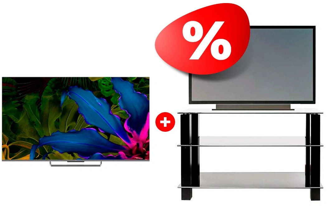 Комплект QLED телевизор Haier 65 S6 + ТВ тумба Mart Эдельвейс 42″ 