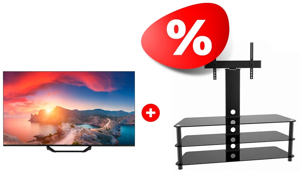 Комплект QLED телевизор Haier 65 S2 Pro + ТВ тумба ARG TP2003L 60″ 