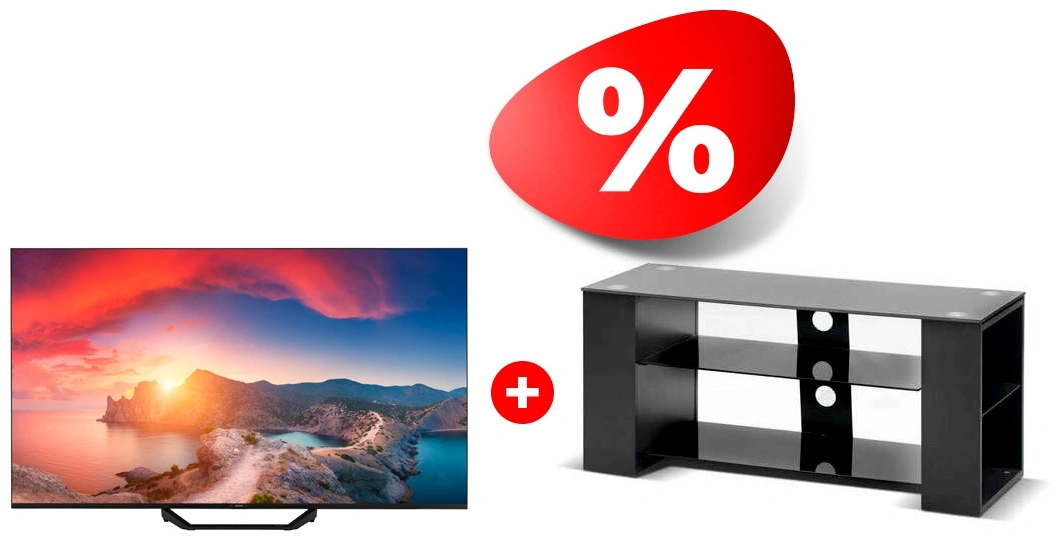 Комплект QLED телевизор Haier 65 S2 Pro + ТВ тумба Mart Готика 42″ 