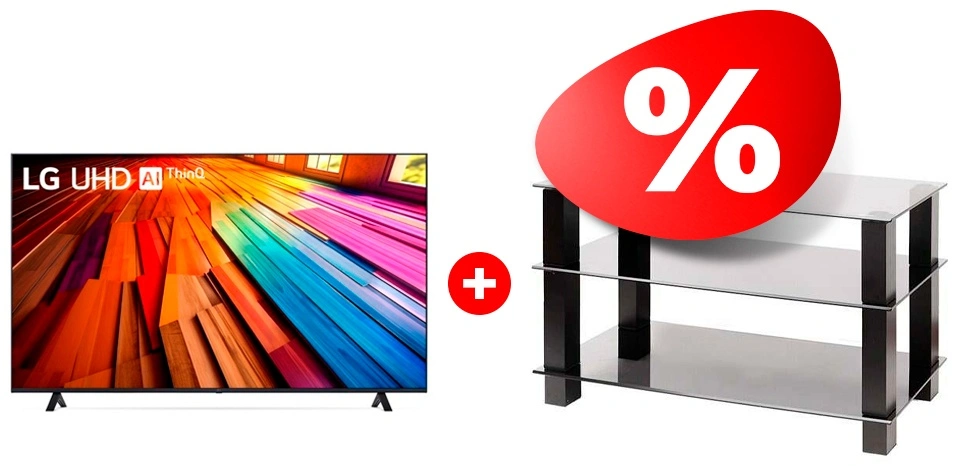Жиынтық LG LED теледидары 55UT80006LA + Mart сөресі Эдельвейс 42″ 