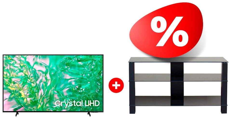 Комплект LED телевизор Samsung UE65DU8000UXCE + ТВ тумба Mart Рим 46″ 