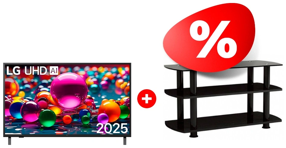 Комплект LED телевизор LG 65UA75009LA + ТВ тумба ARG T3005 50″ 