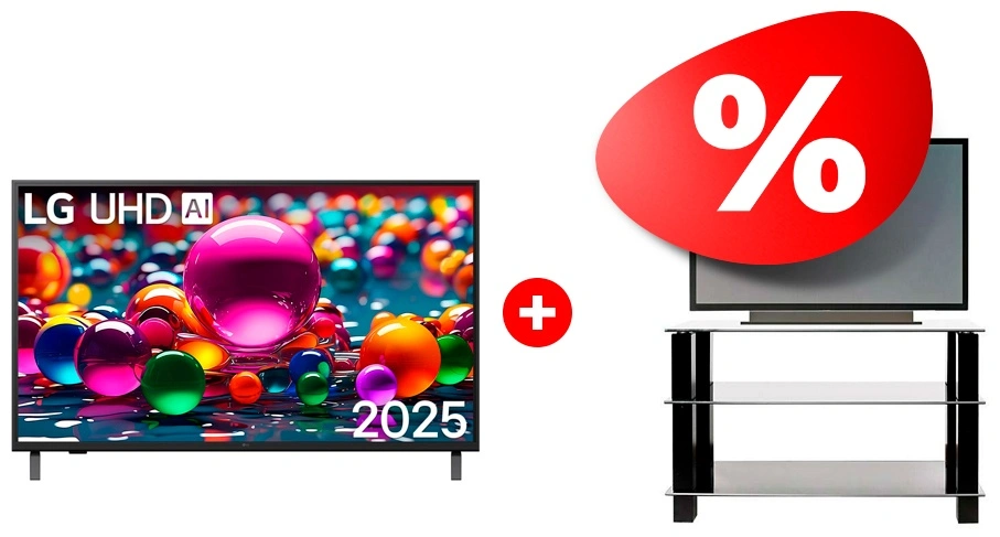 Жиынтық LG LED теледидары 65UA75009LA + Mart сөресі Эдельвейс 42″ 