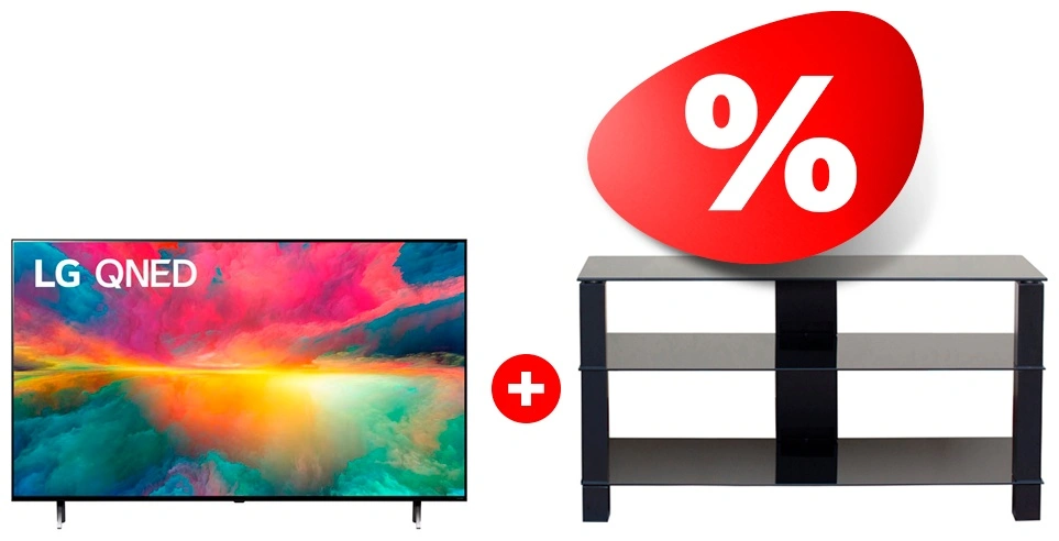 Жиынтық LG QNED теледидары 65QNED756RA + Mart сөресі Рим 46″ 