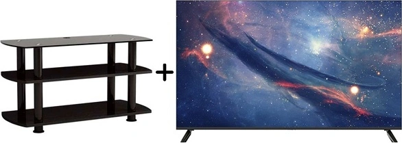 Жиынтық ARG LED теледидары A65U1C6 + Elenberg сөресі T3005 