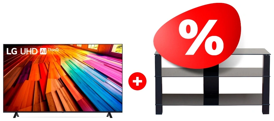 Жиынтық LG LED теледидары 55UT80006LA + Mart сөресі Рим 46″ 