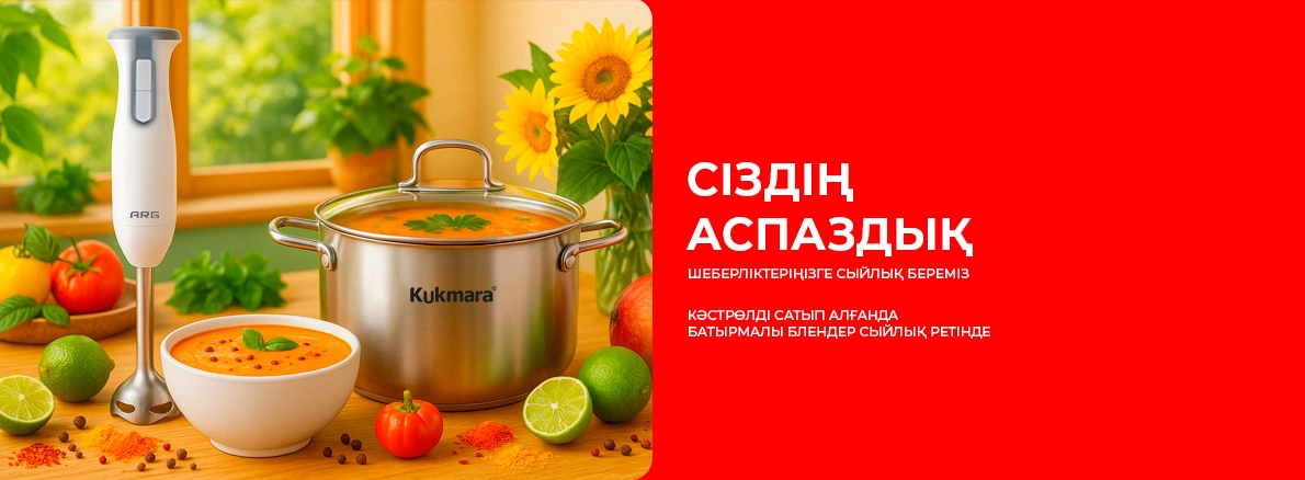 Оңай пісіріңіз: кәстрөл сатып алғанда блендерді алыңыз!
