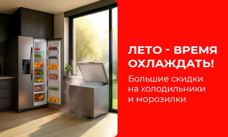 Время охлаждать — скидки на холодильники и морозилки!
