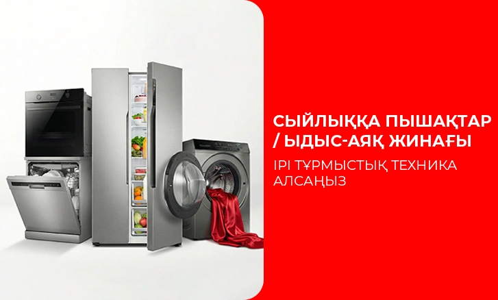 Үлкен Тұрмыстық Техниканы сатып алу кезінде сыйлық 