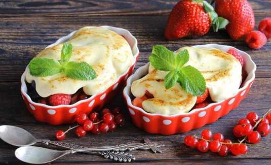 Рецепт ягод под апельсиновым сабайоном