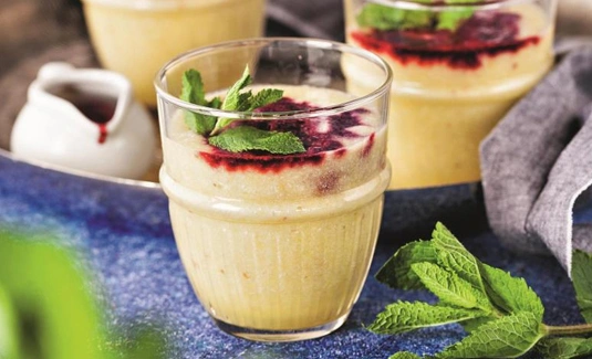 Рецепт супа из дыни, персиков и ежевики