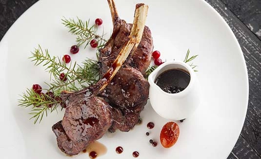 Рецепт бараньих ребрышек с клюквенным соусом