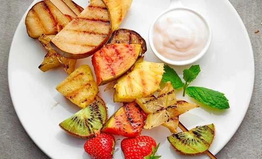 Рецепты гарниров и десертов на гриле