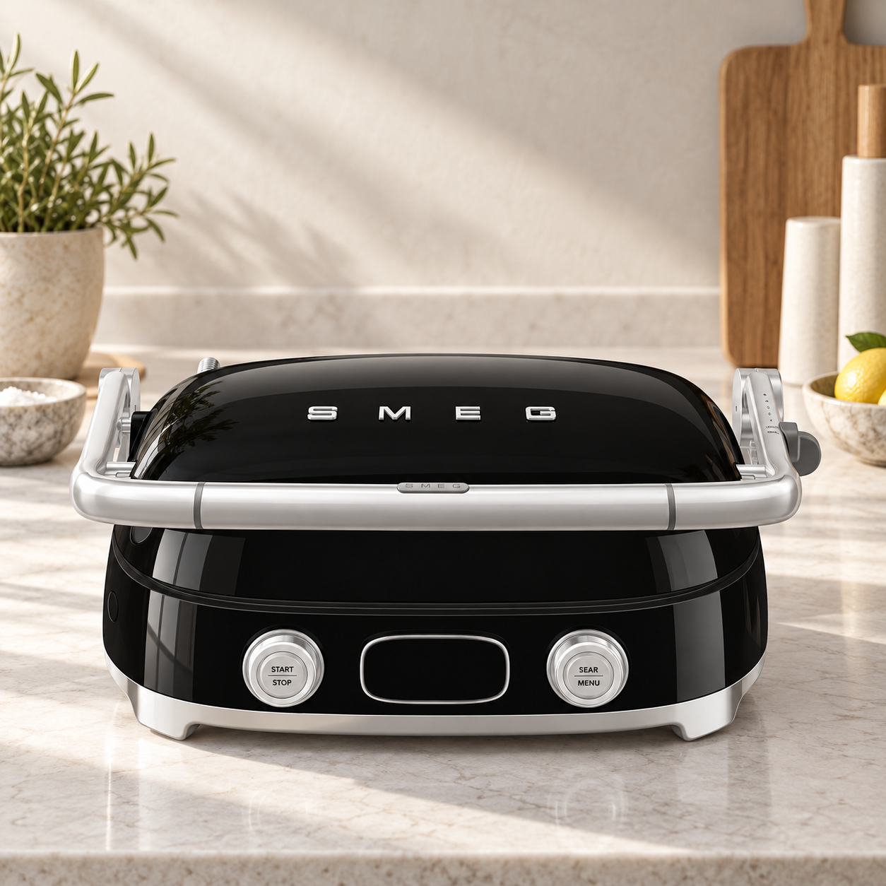 Электрический гриль SMEG