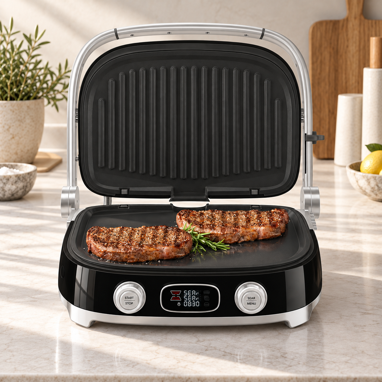 Гриль SMEG со стейками