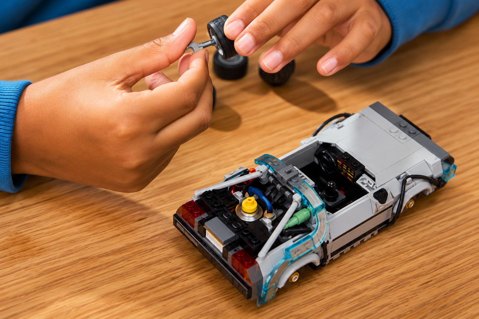 LEGO уақыт машинасы құрастырмасы