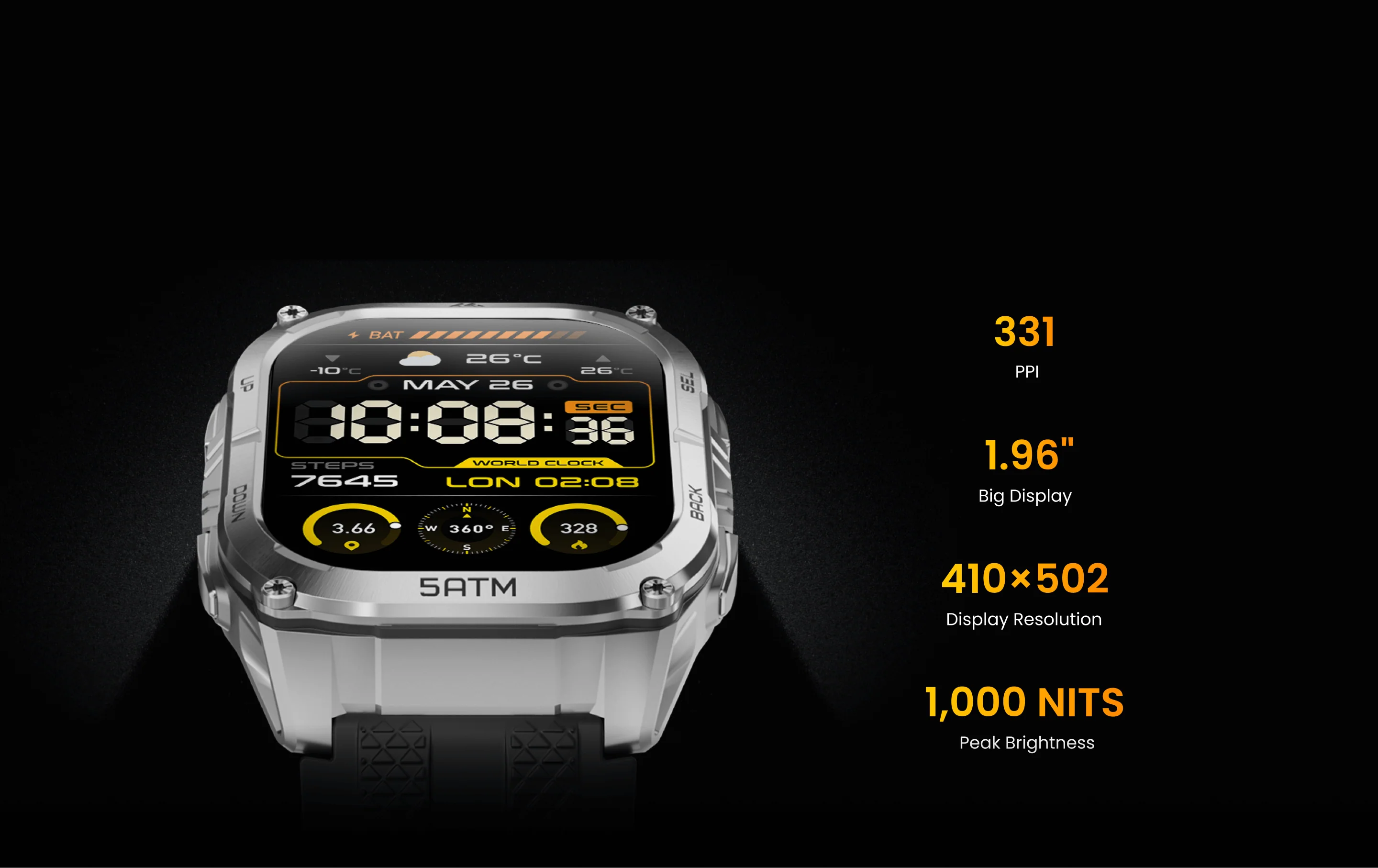 AMOLED-дисплей Kospet TANK M4C