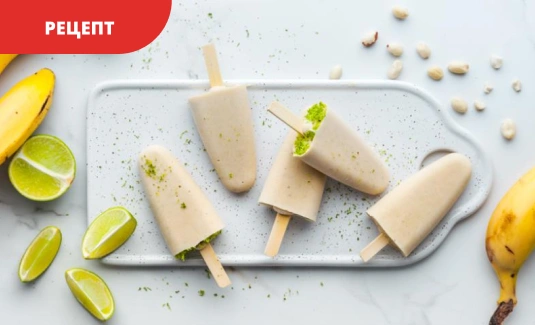 Рецепт мороженого из банана на йогурте