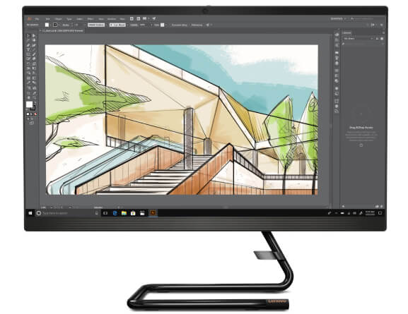 lenovo monitor ideacentre aio 3 24 amd subseries feature 1 sleek performer and light work