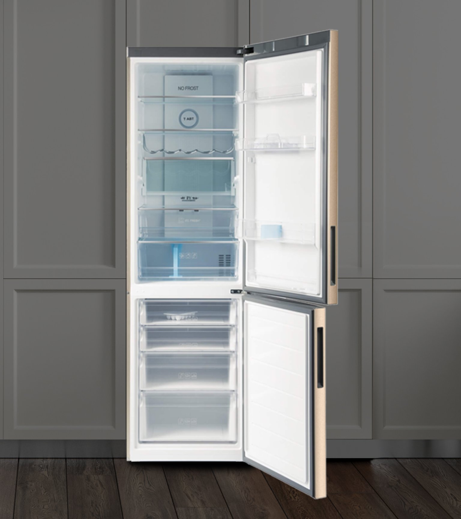 Холодильник Haier C2f636ccrg Бежевый Купить