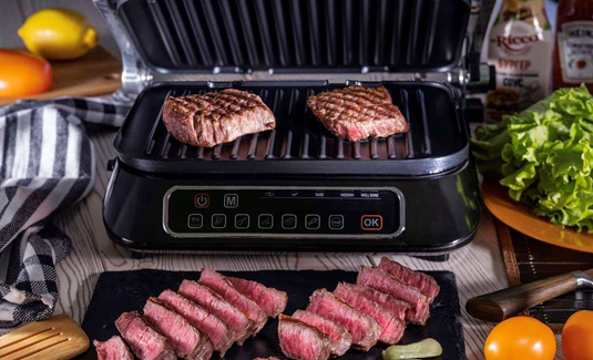 Redmond SteakMaster RGM-M805 түйіспелі грильге шолу