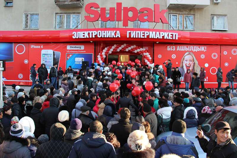 Грандиозное открытие магазина Sulpak по адресу: г. Тараз, ул. Байзак батыра, 219, рядом с ж/д вокзалом. 