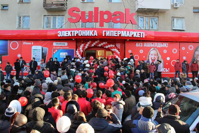 Грандиозное открытие магазина Sulpak по адресу: г. Тараз, ул. Байзак батыра, 219, рядом с ж/д вокзалом. 