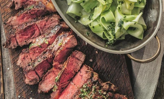 Рецепт топ-блейда с «пастой» из кабачков