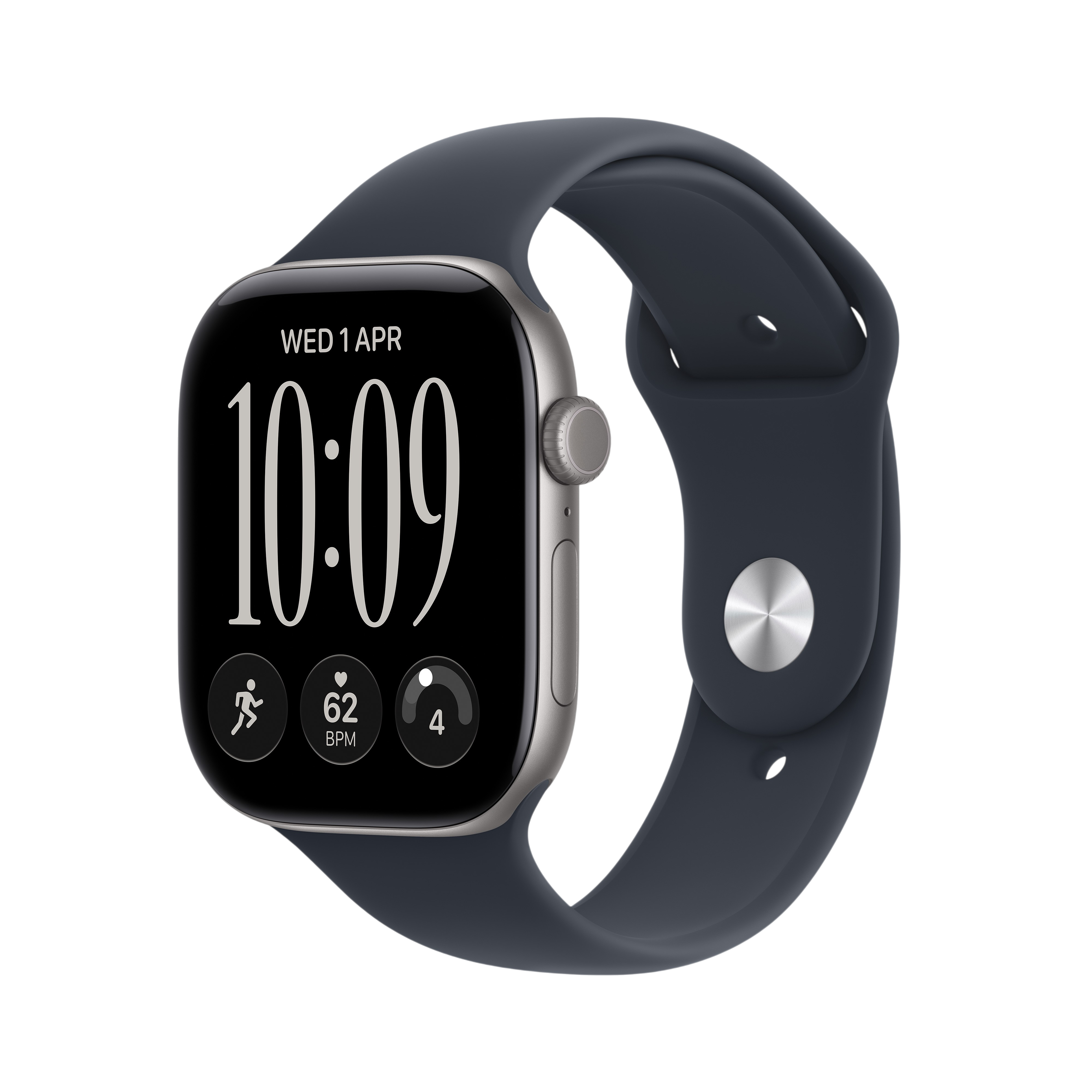 Apple Watch Series 12 42 мм — Space Grey Alu / Navy Blue Sport Band