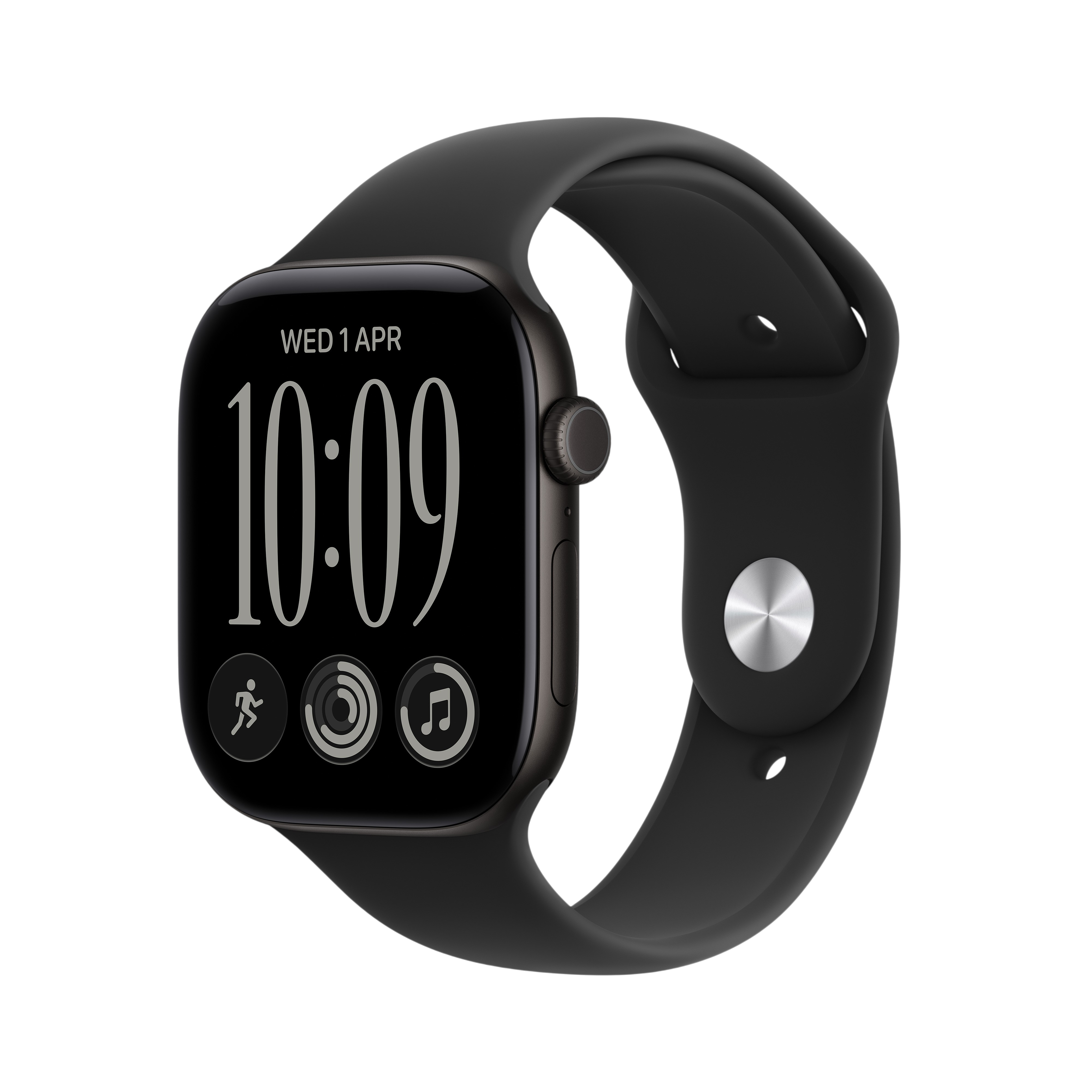 Apple Watch Series 12 42 мм — Black Alu / Black Sport Band
