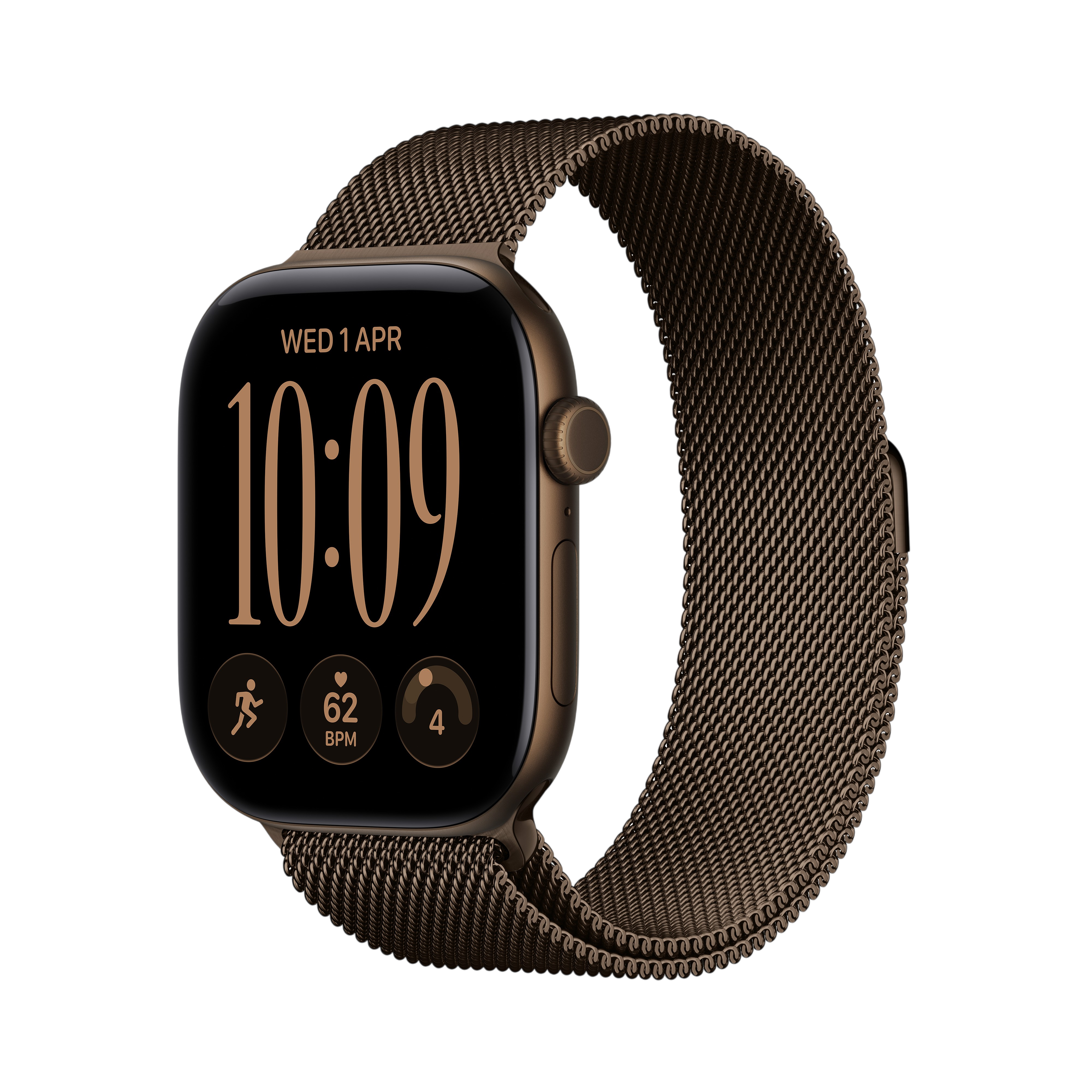 Apple Watch Series 12 42 мм — Dark Bronze Alu / Dark Bronze Milan Loop