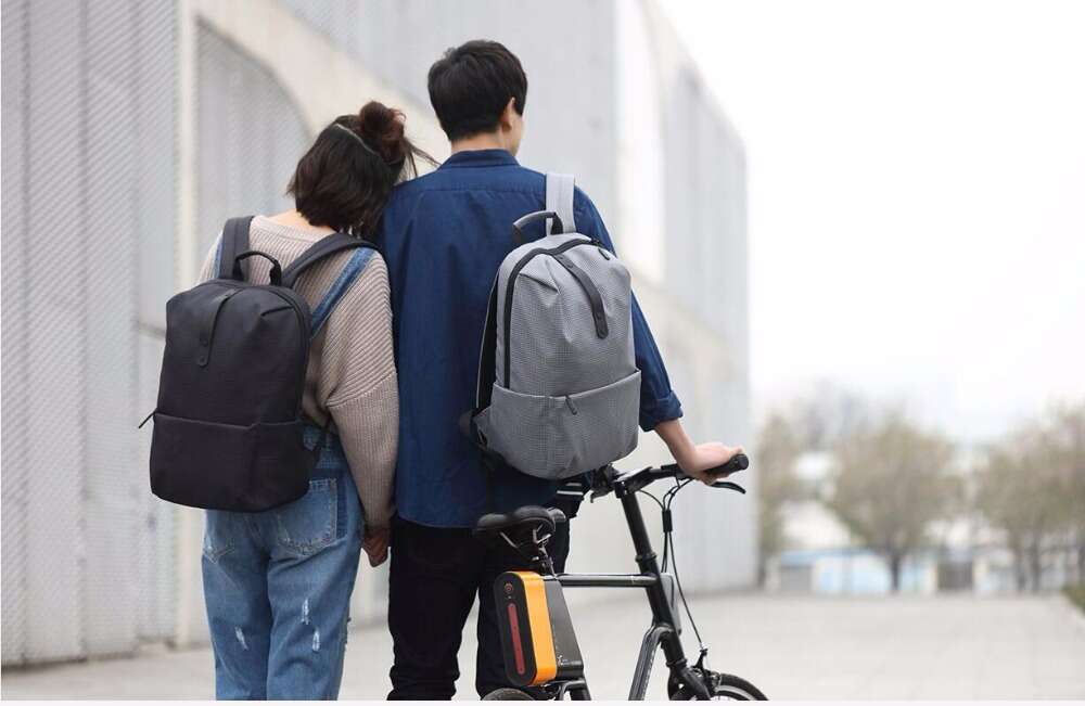 xiaomi college casual shoulder bag grey 6