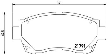 Колодки AKIKA передние AP-42 4 шт купить,NaN