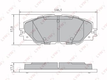 Колодки LYNXauto BD-7572 купить,NaN