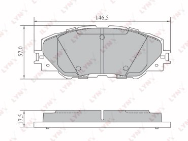 Колодки LYNXauto BD-7572 купить,NaN