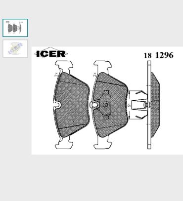 Колодки ICER передние 181296 купить,NaN