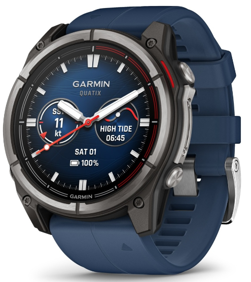 Смарт-часы Garmin Quatix 8 010-02905-90 51 мм серебристый-синий