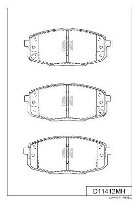 Колодки KASHIYAMA передние D11412MH 4 шт купить,NaN