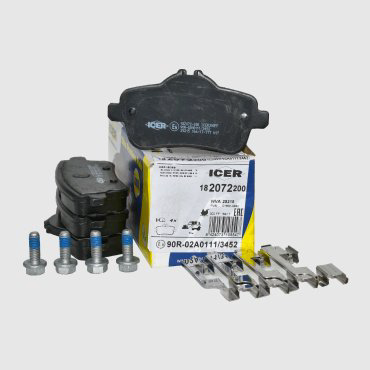 Колодки ICER задние 182072200 купить,NaN