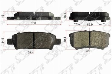 Колодки SAT задние ST-4605A479 купить,NaN