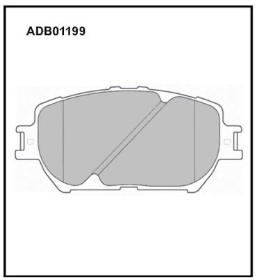Колодки Allied Nippon передние ADB01199 купить,NaN