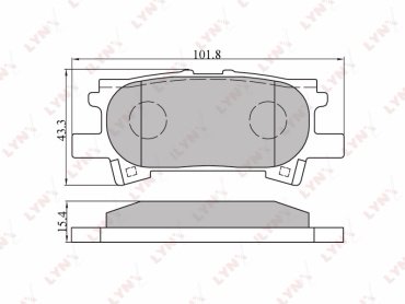 Колодки LYNXauto BD-7534 купить,NaN